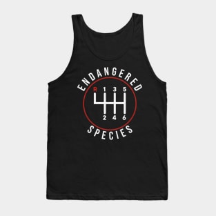 Endangered Species Manual Gearbox Stick Shift 6 Speed Tank Top